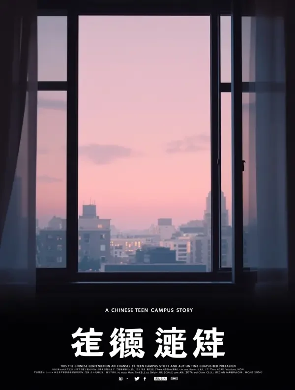 短剧《手记的天空》复古风海报封面