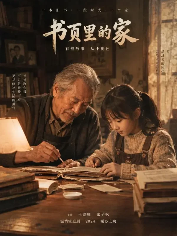 短剧《归书》复古风海报封面